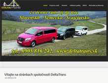 Tablet Screenshot of deltatrans.sk